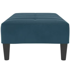 vidaXL Voetenbank 77x55x31 cm fluweel blauw