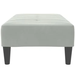 vidaXL Voetenbank 77x55x31 cm fluweel lichtgrijs