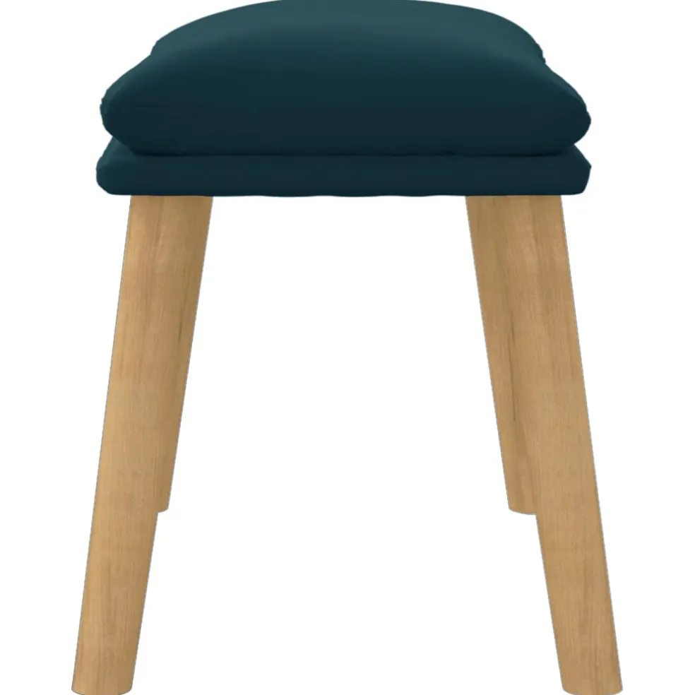 vidaXL Voetenbank 45x29,5x35 cm fluweel blauw