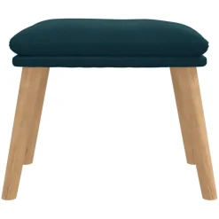 vidaXL Voetenbank 45x29,5x35 cm fluweel blauw