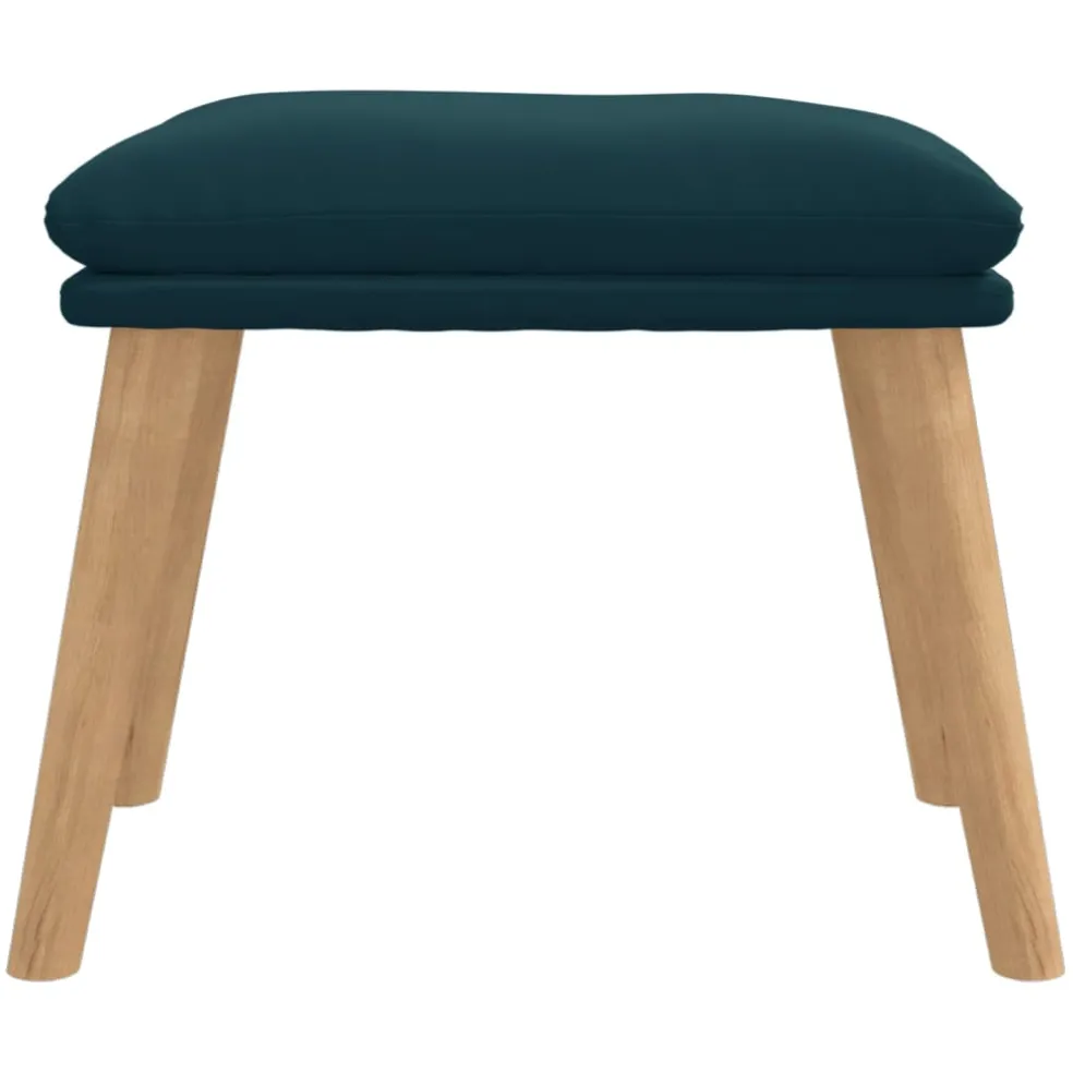 vidaXL Voetenbank 45x29,5x35 cm fluweel blauw