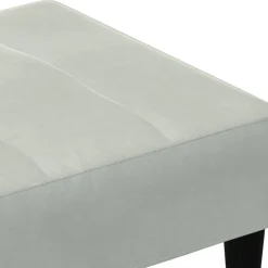 vidaXL Voetenbank 77x55x31 cm fluweel lichtgrijs