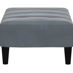 vidaXL Voetenbank 45x29,5x35 cm fluweel crèmewit