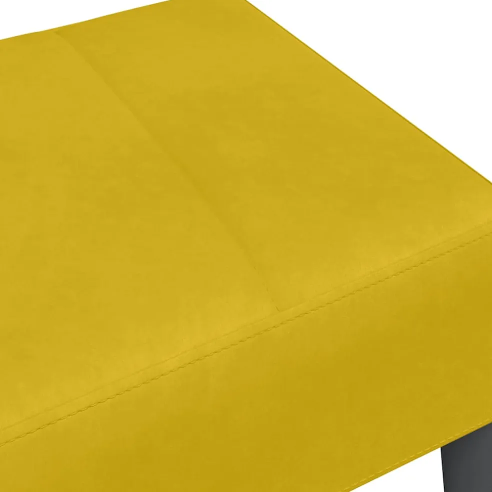 vidaXL Voetenbank 77x55x31 cm fluweel geel