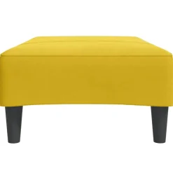 vidaXL Voetenbank 77x55x31 cm fluweel geel