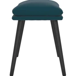 vidaXL Voetenbank 45x29,5x35 cm fluweel blauw