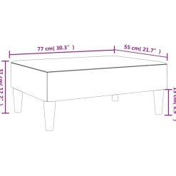 vidaXL Voetenbank 77x55x31 cm fluweel zwart