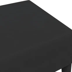 vidaXL Voetenbank 77x55x31 cm fluweel zwart