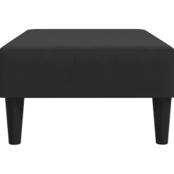 vidaXL Voetenbank 77x55x31 cm fluweel zwart