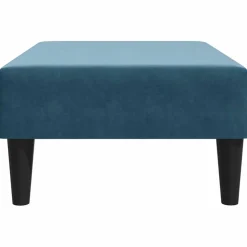 vidaXL Voetenbank 77x55x31 cm fluweel blauw