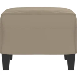 vidaXL Voetenbank 60x50x41 cm microvezelstof taupe