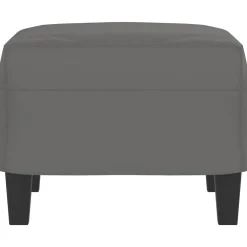 vidaXL Voetenbank 60x50x41 cm microvezelstof donkergrijs