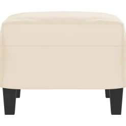vidaXL Voetenbank 60x50x41 cm microvezelstof beige