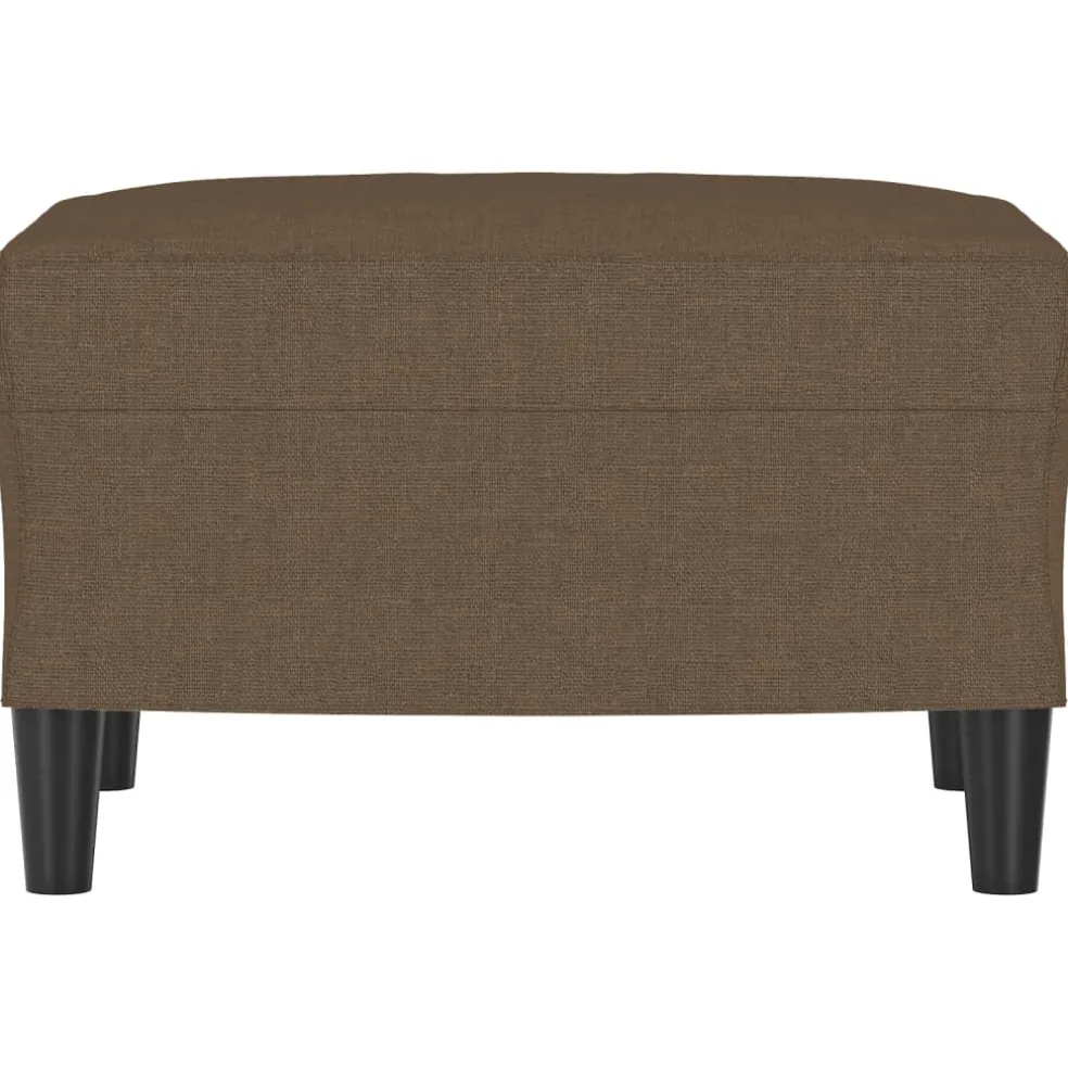 vidaXL Voetenbank 60x50x41 cm stof bruin