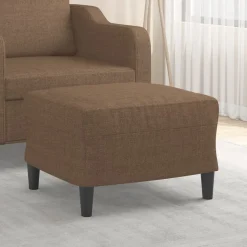 vidaXL Voetenbank 60x50x41 cm stof bruin
