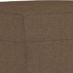 vidaXL Voetenbank 60x50x41 cm stof bruin