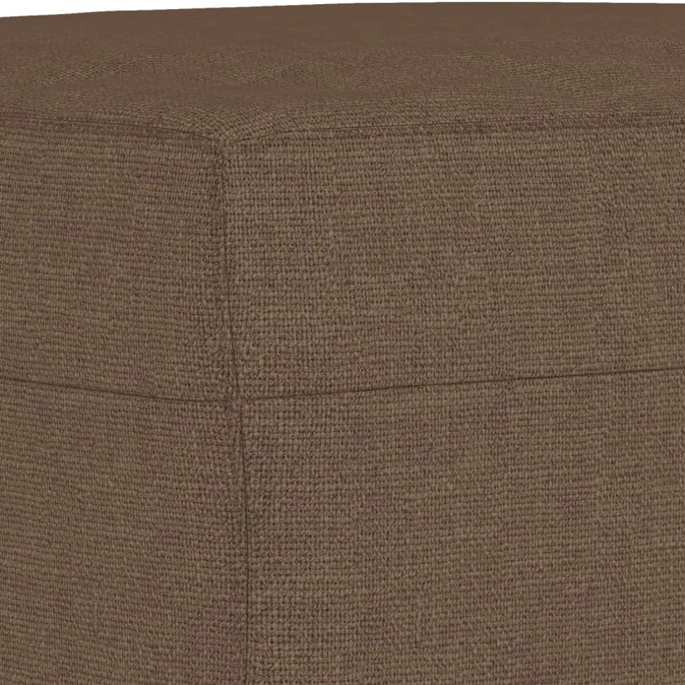 vidaXL Voetenbank 60x50x41 cm stof bruin