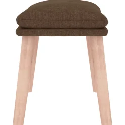 vidaXL Voetenbank 45x29,5x35 cm stof bruin