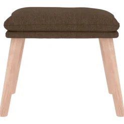 vidaXL Voetenbank 45x29,5x35 cm stof bruin