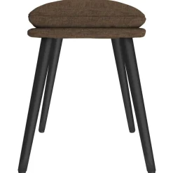vidaXL Voetenbank 45x29,5x35 cm stof bruin