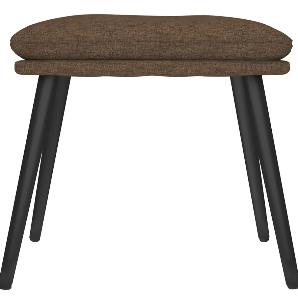 vidaXL Voetenbank 45x29,5x35 cm stof bruin