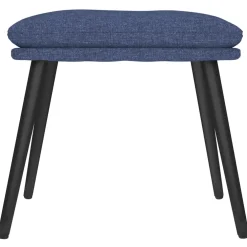 vidaXL Voetenbank 45x29,5x35 cm stof blauw
