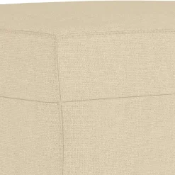 vidaXL Voetenbank 60x50x41 cm stof crèmekleurig
