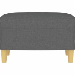 vidaXL Voetenbank 60x50x41 cm stof donkergrijs