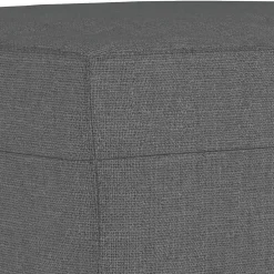 vidaXL Voetenbank 60x50x41 cm stof donkergrijs