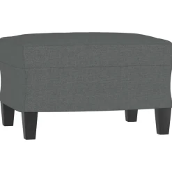 vidaXL Voetenbank 60x50x41 cm stof donkergrijs