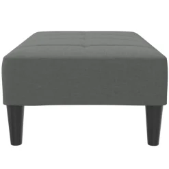 vidaXL Voetenbank 77x55x31 cm stof donkergrijs