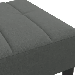 vidaXL Voetenbank 77x55x31 cm stof donkergrijs