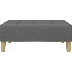 vidaXL Voetenbank 77x55x31 cm stof donkergrijs