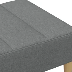 vidaXL Voetenbank 77x55x31 cm stof donkergrijs
