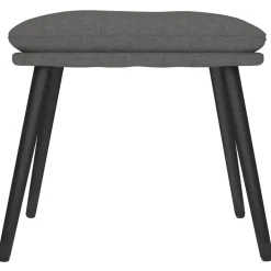 vidaXL Voetenbank 45x29,5x35 cm stof donkergrijs