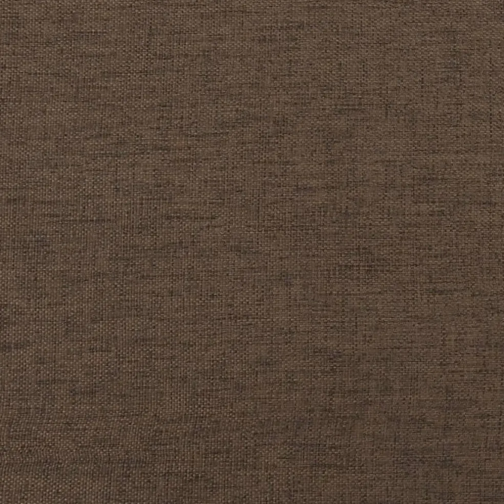 vidaXL Voetenbank 45x29,5x35 cm stof en kunstleer bruin