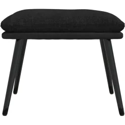 vidaXL Voetenbank 45x29,5x35 cm stof en kunstleer zwart