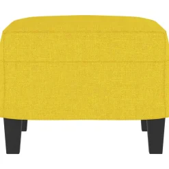 vidaXL Voetenbank 60x50x41 cm stof geel