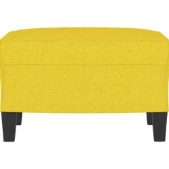 vidaXL Voetenbank 60x50x41 cm stof geel