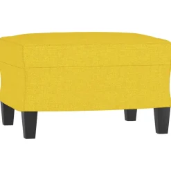 vidaXL Voetenbank 60x50x41 cm stof geel