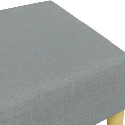 vidaXL Voetenbank 77x55x31 cm stof lichtgrijs
