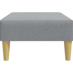vidaXL Voetenbank 77x55x31 cm stof lichtgrijs