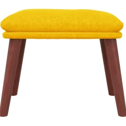 vidaXL Voetenbank 45x29,5x35 cm stof mosterdgeel