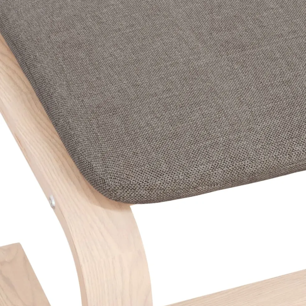 vidaXL Voetenbank 51x41x40 cm stof taupe