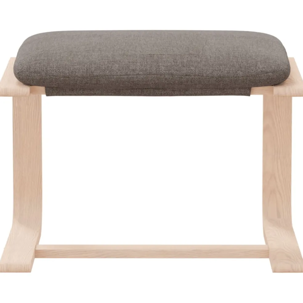 vidaXL Voetenbank 51x41x40 cm stof taupe
