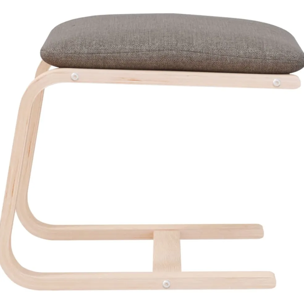 vidaXL Voetenbank 51x41x40 cm stof taupe