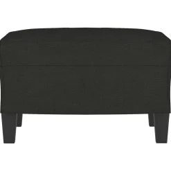 vidaXL Voetenbank 60x50x41 cm stof zwart