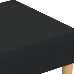 vidaXL Voetenbank 77x55x31 cm stof zwart