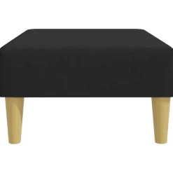 vidaXL Voetenbank 77x55x31 cm stof zwart