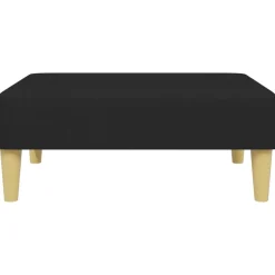 vidaXL Voetenbank 77x55x31 cm stof zwart